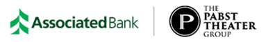 Associated Bank and The Pabst Theater Group logos