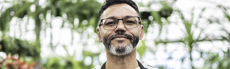 Portrait of Florist Small Business Flower Shop Owner