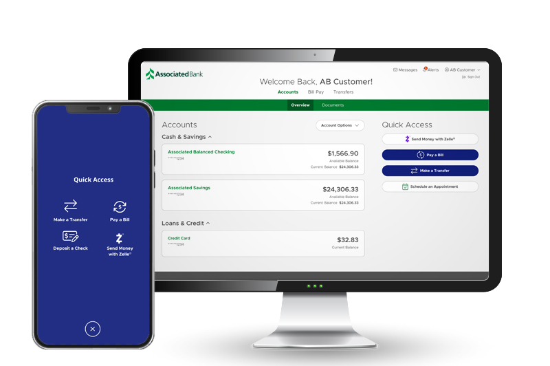 Associated Bank Digital on Desktop and Mobile