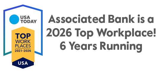 Associated Bank is a 2026 Top Workplace! 6 Years Running