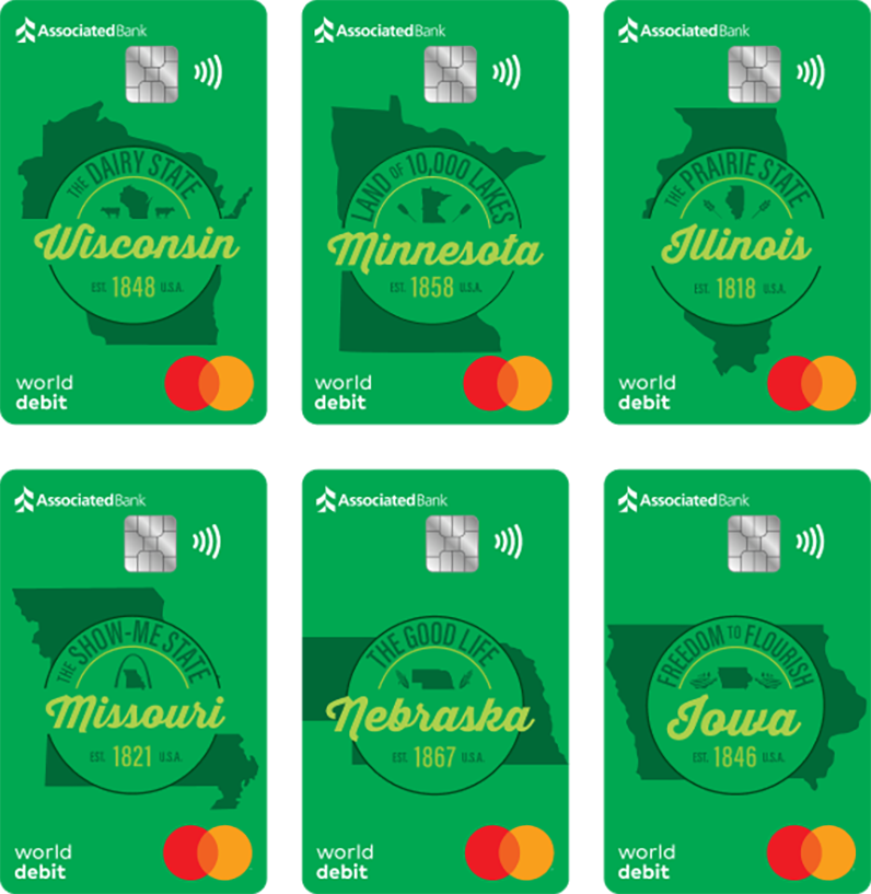 Associated Bank States debit cards